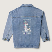 Wrong Unicorn Crohns And Colitis Awareness Support Denim Jacket