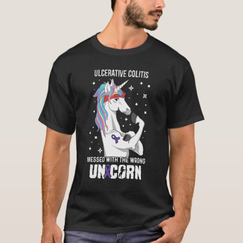 Wrong Unicorn Ulcerative Colitis Awareness Support T_Shirt