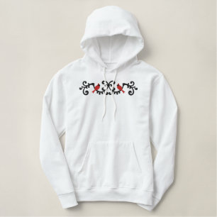 Wrought Iron & Cardinals Embroidered Hoodie