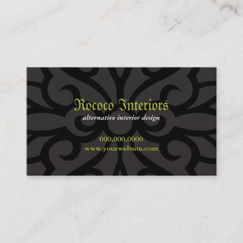 Wrought Iron Decorative Business Card