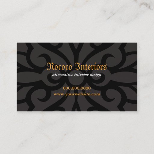 Customizable Wrought Iron Decorative Business Card