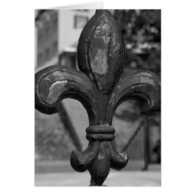 Wrought Iron Fleur de lis Cards (Front)