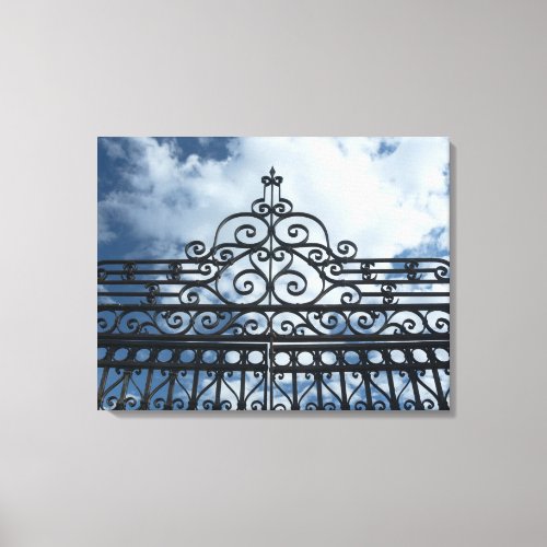 Wrought Iron Gate 3_Panel Canvas