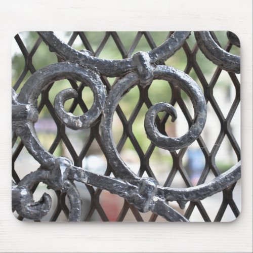 Wrought Iron Gate Upper West Side New York NYC Mouse Pad