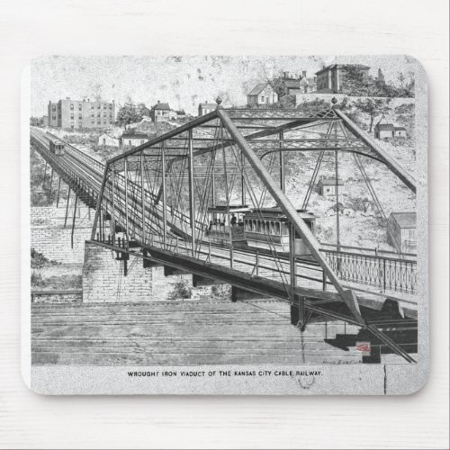 Wrought_iron viaduct  Kansas City Cable car  Mouse Pad