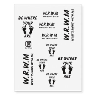 WRWM and BWYFA Temporary Tattoos