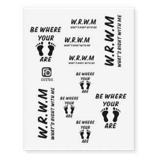 WRWM and BWYFA Temporary Tattoos