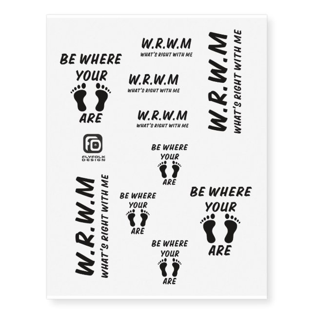 WRWM and BWYFA Temporary Tattoos (Front)