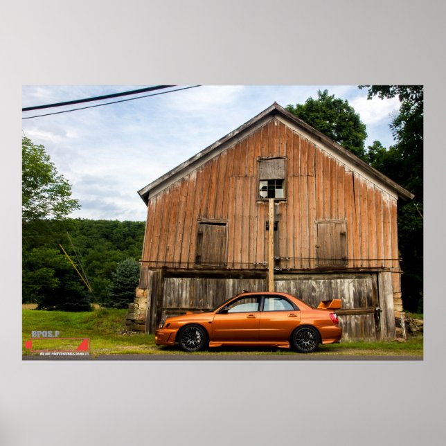 WRX out for a spin in the country Poster (Front)