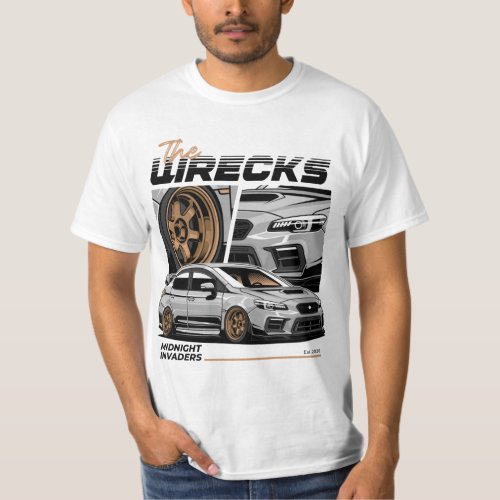 WRX STI Sport Car Illustration T_Shirt