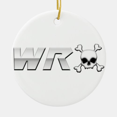 WRX with Scull Ceramic Ornament