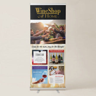 WSAH Multi-subject vertical banner stand — 33 x 84