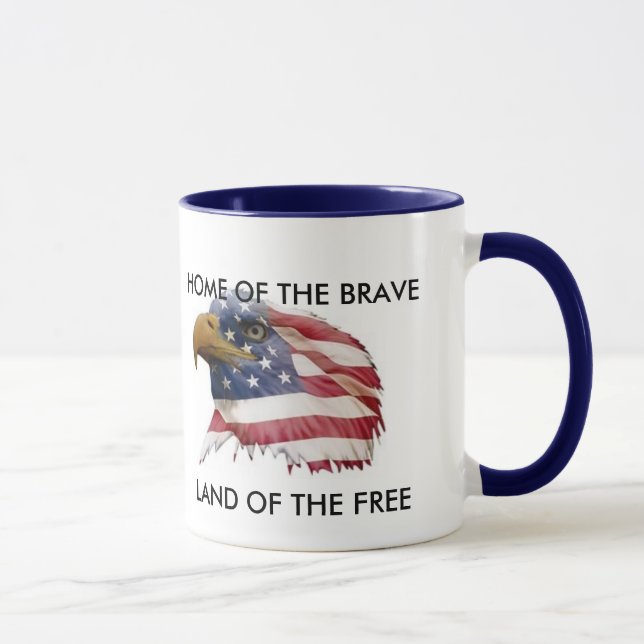 WSCUS015, LAND OF THE FREE, HOME OF THE BRAVE MUG (Right)