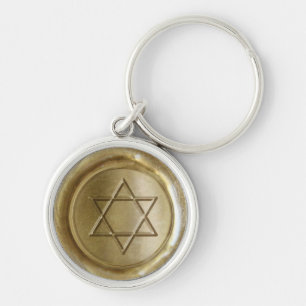 WSM - Gold - Star-of-David - Keychain