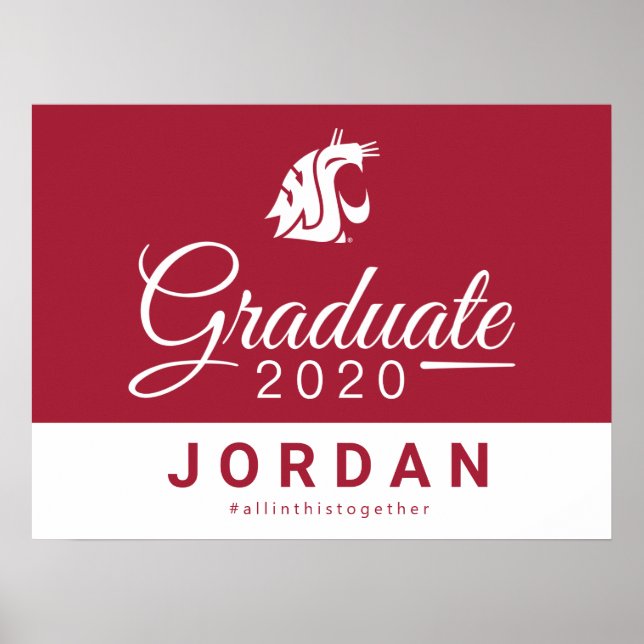 WSU Cougars 2020 Graduate Poster (Front)