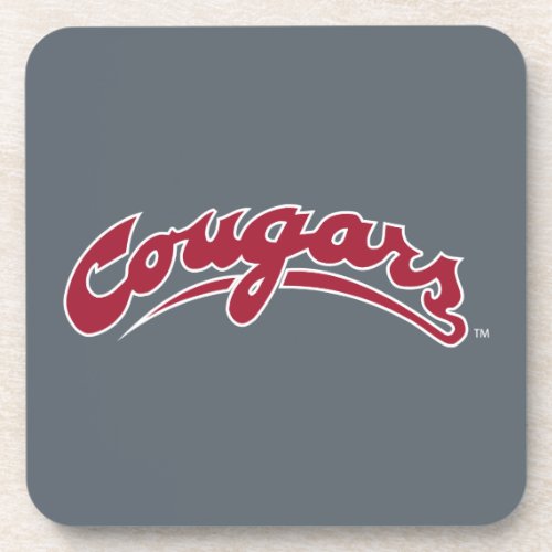WSU Cougars Logo Beverage Coaster