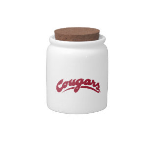 WSU Cougars Logo Candy Jar