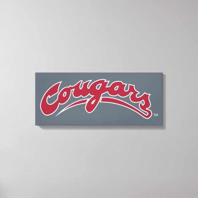 WSU Cougars Logo Canvas Print (Front)