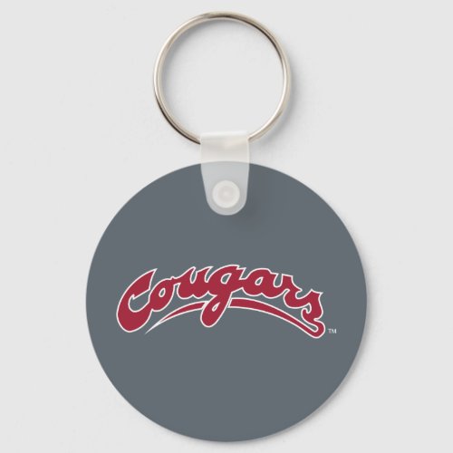 WSU Cougars Logo Keychain