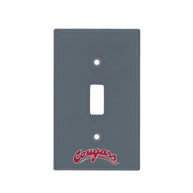 WSU Cougars Logo Light Switch Cover (Front)