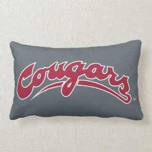 WSU Cougars Logo Lumbar Pillow