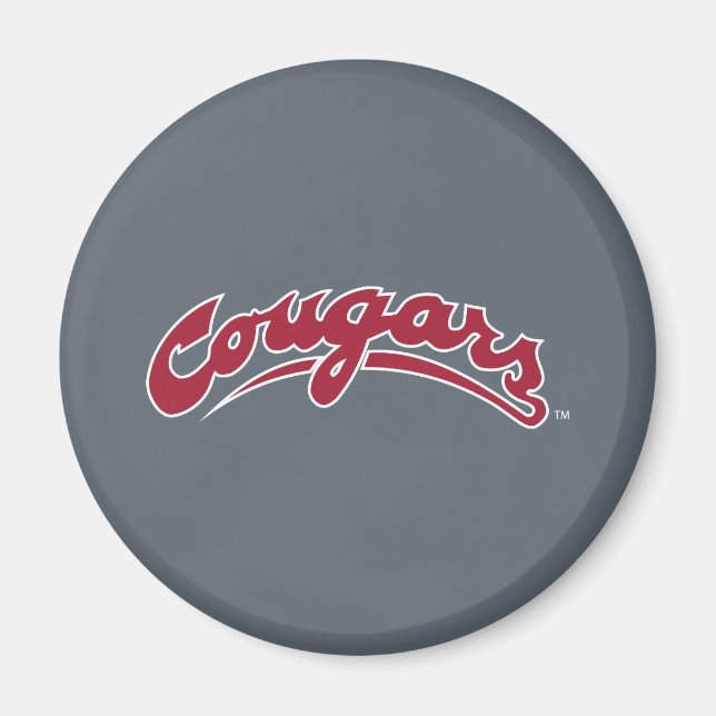 WSU Cougars Logo Magnet (Front)