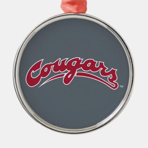 WSU Cougars Logo Metal Ornament