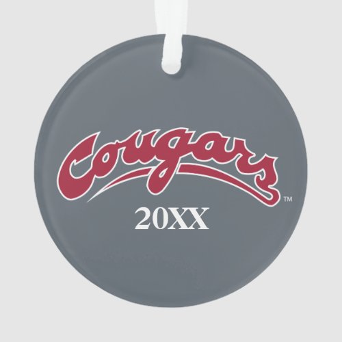 WSU Cougars Logo Ornament