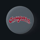 WSU Cougars Logo Pinback Button<br><div class="desc">Check out these official Washington State Cougar products! All of these products are customizable with your name, club, sport, or class year on Zazzle.com. Show off your Cougar pride by getting your WSU gear here. These products make perfect gifts for the Washington State student, alumni, family, friend, or fan in...</div>