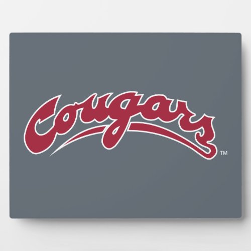 WSU Cougars Logo Plaque