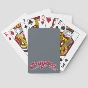 WSU Cougars Logo Poker Cards