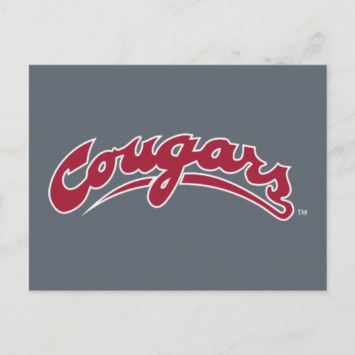 WSU Cougars Logo Postcard