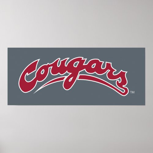 WSU Cougars Logo Poster