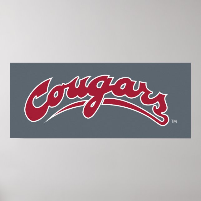 WSU Cougars Logo Poster (Front)
