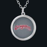 WSU Cougars Logo Silver Plated Necklace<br><div class="desc">Check out these official Washington State Cougar products! All of these products are customizable with your name, club, sport, or class year on Zazzle.com. Show off your Cougar pride by getting your WSU gear here. These products make perfect gifts for the Washington State student, alumni, family, friend, or fan in...</div>