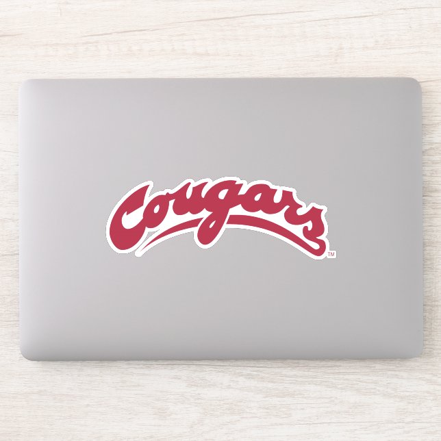 WSU Cougars Logo Sticker (Computer)