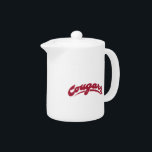 WSU Cougars Logo Teapot<br><div class="desc">Check out these official Washington State Cougar products! All of these products are customizable with your name, club, sport, or class year on Zazzle.com. Show off your Cougar pride by getting your WSU gear here. These products make perfect gifts for the Washington State student, alumni, family, friend, or fan in...</div>