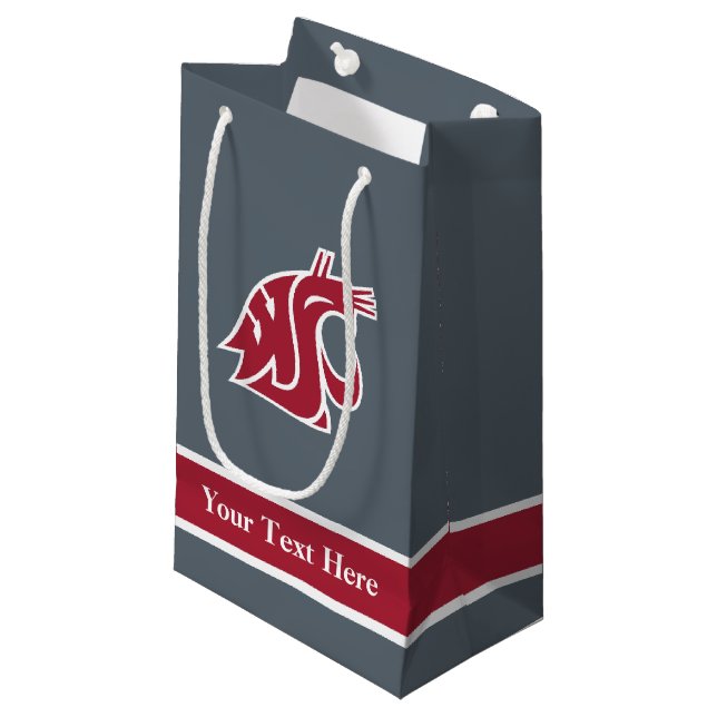 WSU Cougars Small Gift Bag (Front Angled)