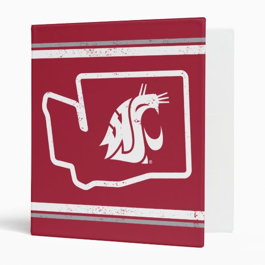 Wsu Cougars Vintage Washington State Binder Zazzle Com
