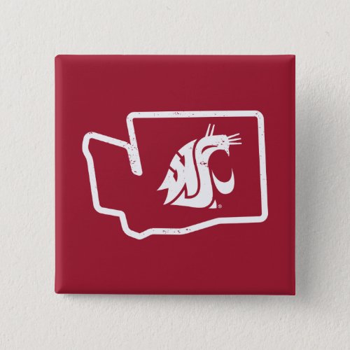 WSU Cougars  Vintage Washington State Pinback Button