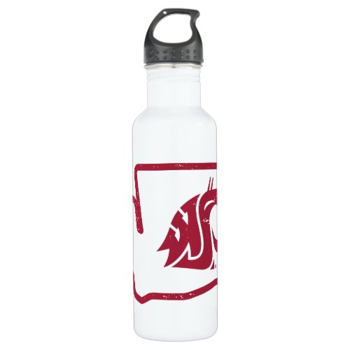 WSU Cougars  Vintage Washington State Stainless Steel Water Bottle