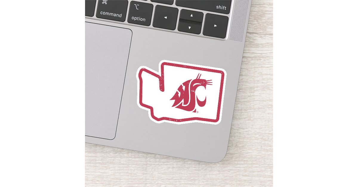 Wsu Cougars Vintage Washington State Sticker Zazzle Com