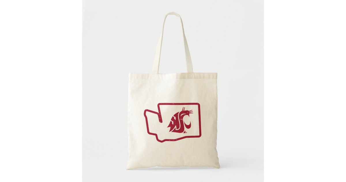 Wsu Cougars Vintage Washington State Tote Bag Zazzle Com