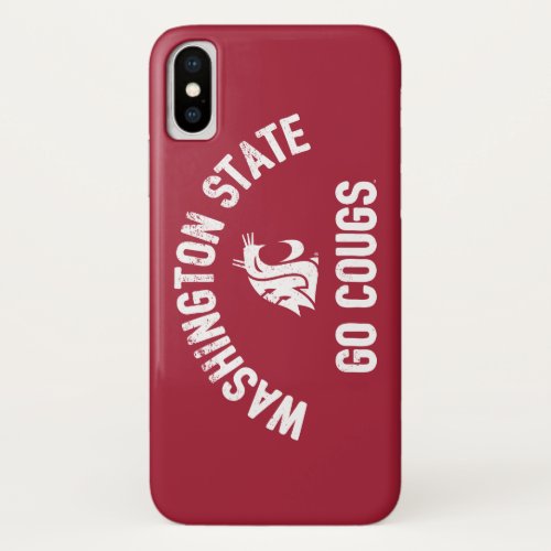 WSU  Go Cougs _ Vintage iPhone X Case