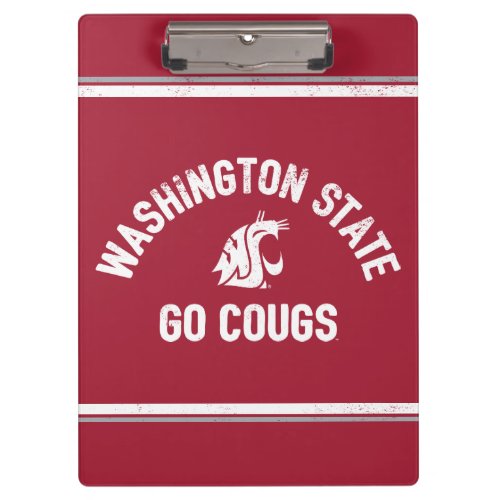 WSU  Go Cougs _ Vintage Clipboard