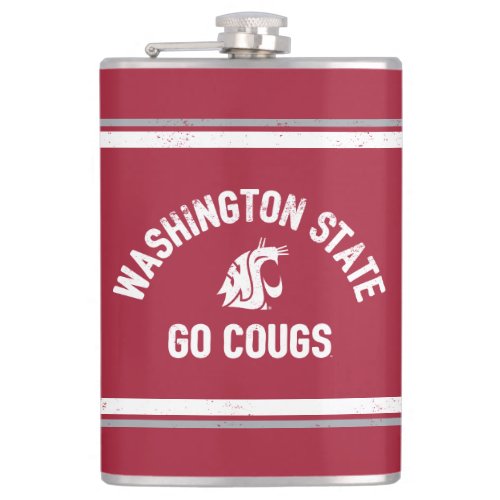 WSU  Go Cougs _ Vintage Hip Flask