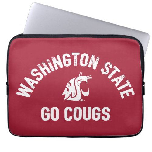 WSU  Go Cougs _ Vintage Laptop Sleeve