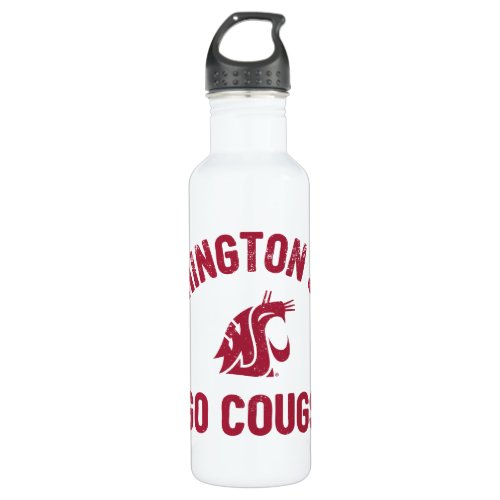 WSU  Go Cougs _ Vintage Stainless Steel Water Bottle