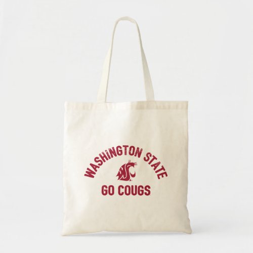 WSU  Go Cougs _ Vintage Tote Bag