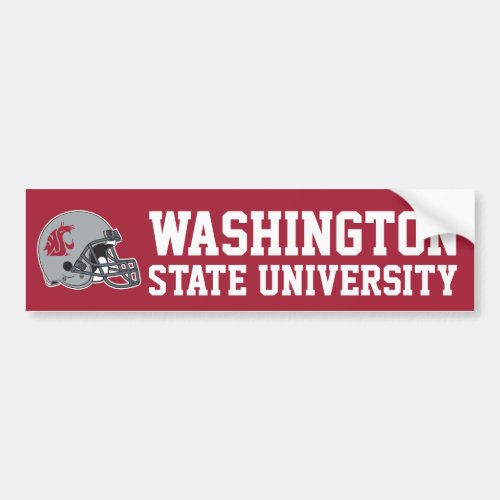 WSU Helmet Bumper Sticker